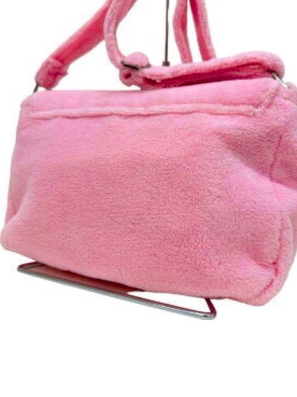 Authentic Chanel GWP Pink terrycloth Crossbody - Picture 2 of 7